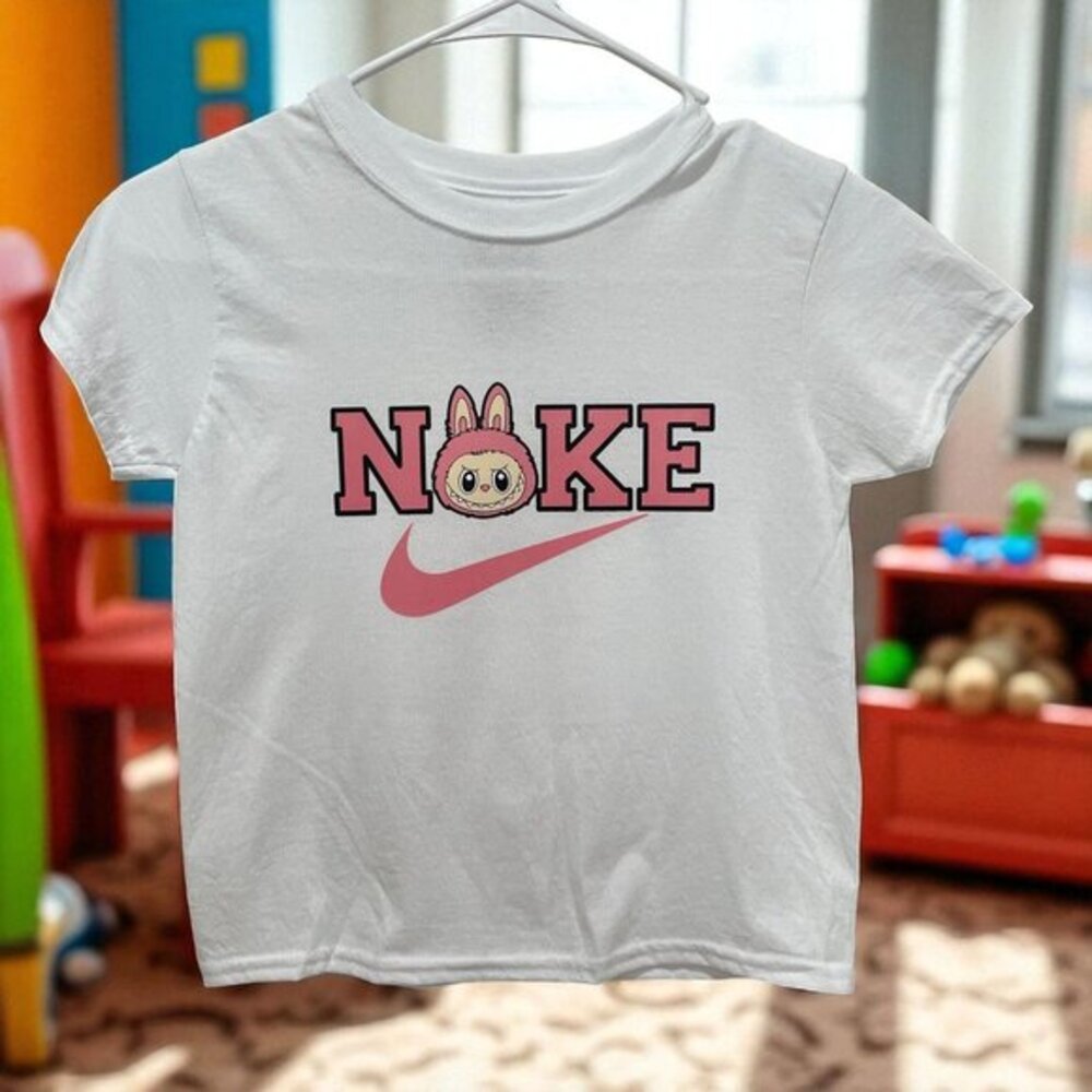 Labubu Noke Parody Anime Bunny‎ Graphic Tee Streetwear Kawaii Shirt NWOT
